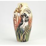 Moorcroft Field Dogs trials (black spaniel dog) vase: Number 69 of a special edition and signed by