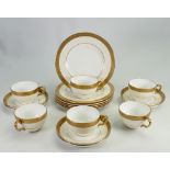 Minton Buckingham patterned part tea set: 18 pieces.