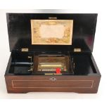 Swiss Musical box playing 6 Airs: In fully restored and working order, Rosewood,