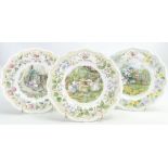 Royal Doulton Brambly Hedge set of collectors plates: Featuring The Surprise Outing from the