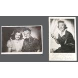 Vintage signed pictures of Gracie Fields and Old Mother Riley.