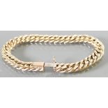 9ct gold ladies bracelet: 12.3 grams.