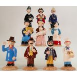 A collection of Beswick figures from the Trumpton series comprising: The Mayor, Windy Miller,