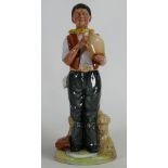 Royal Doulton prototype figure of Farmer taking a drink: With scythe and sheaths of corn,