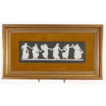 Wedgwood Rectangular Framed Dancing Hours Plaque: measurement 22cm by 7cm