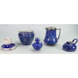 A collection of Wileman / Shelley items to include: Jug with metal lid,