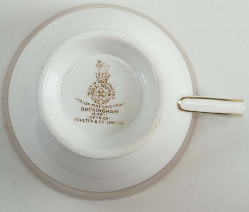 Royal Doulton Buckingham patterned tea and dinner ware: 37 pieces. - Image 2 of 3