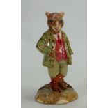 Royal Doulton prototype colourway figure Ratty: From the Wind in the Willows series,