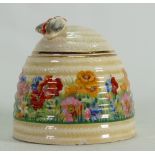 Clarice Cliff Radiance honey pot and cover:
