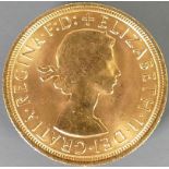 Full Sovereign gold coin 1966: