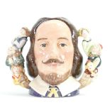 Royal Doulton large two handled character jug William Shakespeare D6933: Limited edition.