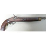 Antique Percussion pistol: Circa 1860.