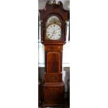 8 day Longcase clock by John Fenton of Congleton circa 1828-34: A nice flame Mahogany case with