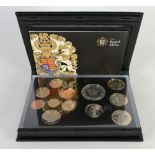 2009 (includes Kew Gardens 50p) UK proof coin set: 12 coin set containing the scarce Kew 50p.