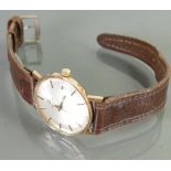 Tissot Seastar Seven Vintage 9ct Gold: c1970s inscribed to the back case loyal service watch for