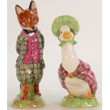 Pair of Beatrix Potter large prototype figures: Jemima Puddleduck and Foxy Whiskered Gentleman,
