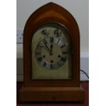 Early 20th century Mahogany Bracket clock: Westminster Chime,