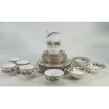 A collection of Spode Tapestry dinner ware: To include dinner plates, side plates, platter,
