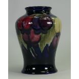 William Moorcroft vase decorated in the Wisteria design: Height 13.5cm, c1930s.