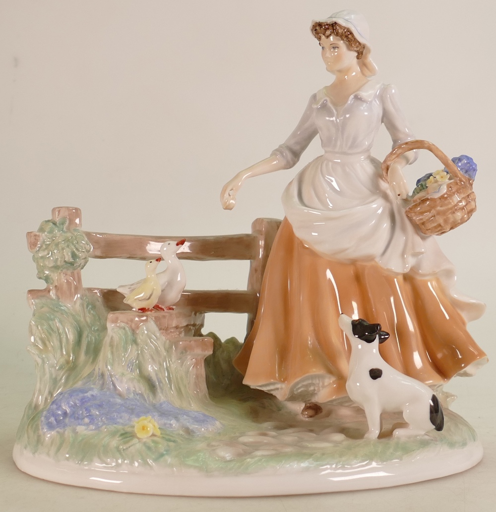 Royal Worcester for Compton & Woodhouse figure Blue Bell Time: Limited edition.