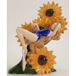 Carltonware limited edition figure Sunflower: Height 27cm