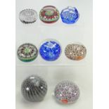 A collection of Art Glass Paperweights including: Marcolin, Murano, St Kilda, Perthshire etc.