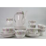 Shelley Avon Cleopatra patterned tea ware to include: 46 pieces consisting of 6 tea cups & saucers,