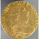 Full Guinea gold coin 1777: Condition F 2 dents.