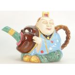 Minton Majolica model of a Chinaman Teapot: Archive series, height 15cm..