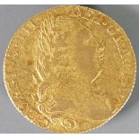 Full Guinea gold coin 1775: Condition gF.