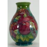 Moorcroft Finch & Berry vase: Height 19cm