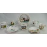 A collection of Shelley & Wileman & Co plates,