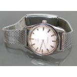 1950s Omega Seamaster gents wristwatch: Stainless steel with Omega stainless steel bracelet.