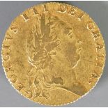 Full Guinea gold coin 1791: Condition gF - nVF dent.