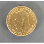 Gold full Sovereign dated 1913: