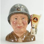 Royal Doulton large character jug General Patton D7026: From the Great Generals series,