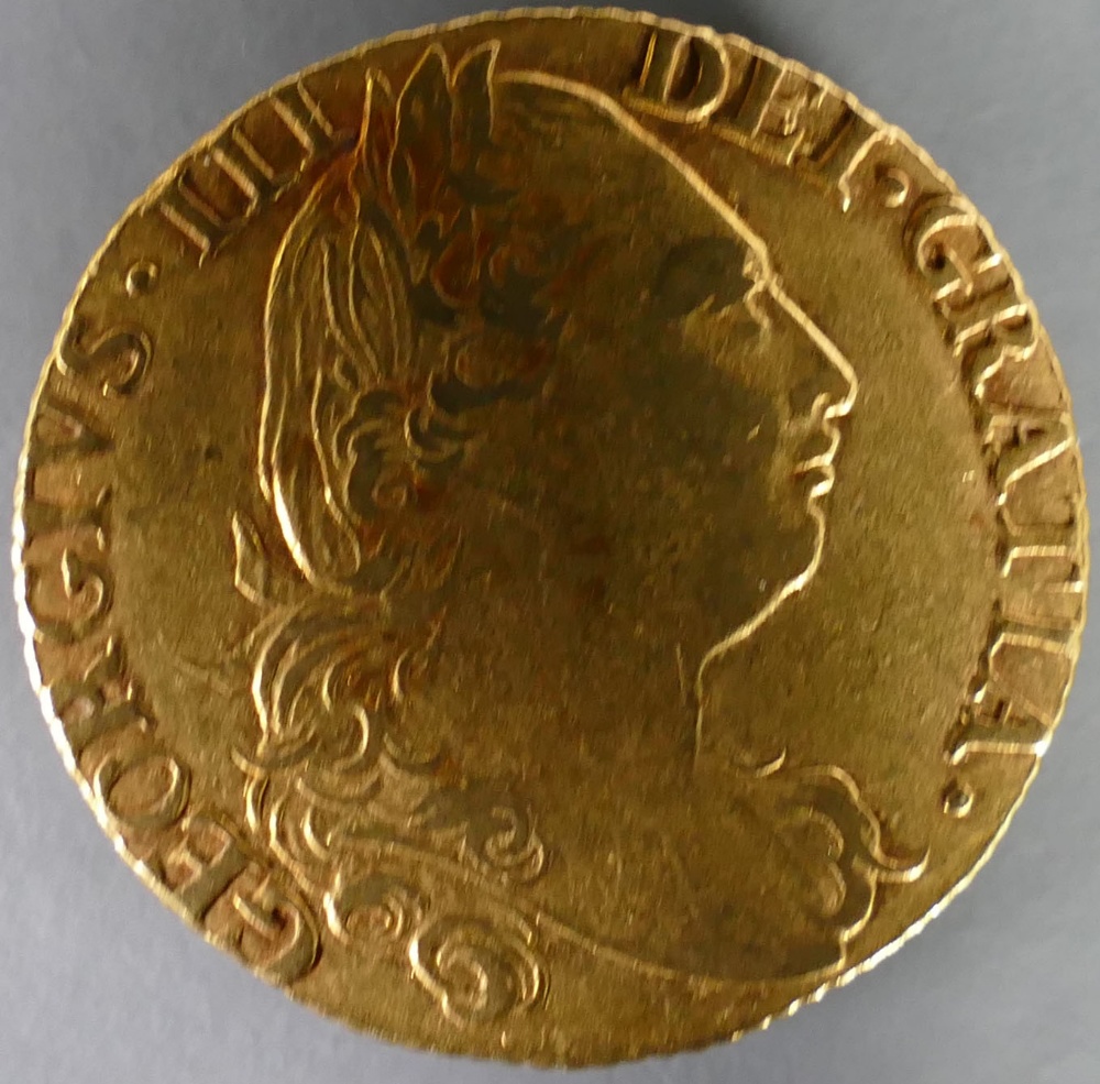 Full Guinea gold coin 1779: Condition VF.