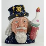 Royal Doulton rare large prototype character Jug The Wizard: Modelled in the 1980s by William K