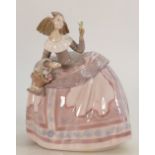 Lladro figure of lady in a crinoline dress: Angela 5411, height 15.5cm. (restored finger).