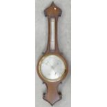 Early 20th century Oak Wall Barometer: Height 88cm
