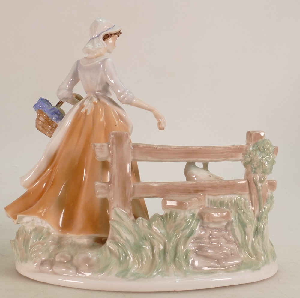 Royal Worcester for Compton & Woodhouse figure Blue Bell Time: Limited edition. - Image 3 of 3