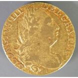 Full Guinea gold coin 1776: Condition aVF small dent.
