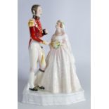 Royal Doulton figure Queen Victoria & Prince Albert HN3256: Limited edition boxed with certificate.