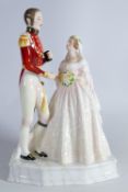 Royal Doulton figure Queen Victoria & Prince Albert HN3256: Limited edition boxed with certificate.