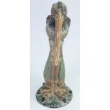 Andrew Hull Pottery Grotesque tall bird: Height 40cm.