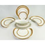 Minton gilded items to include: Buckingham side plates,