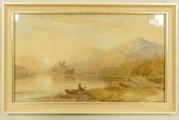 G Pearson 1887 landscape watercolour: 36cm x 21cm