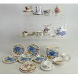 A Collection of miniature china items to include: Masons, Coalport, Spode etc. (27 pieces).