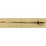 17th century Court or small sword with Trefoil blade: Measuring 96.5cm overall.