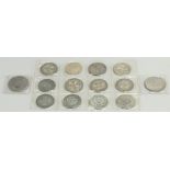 Group of 14 large Chinese silver coins: Interesting collection dating from 1867 Hong Kong 1 dollar